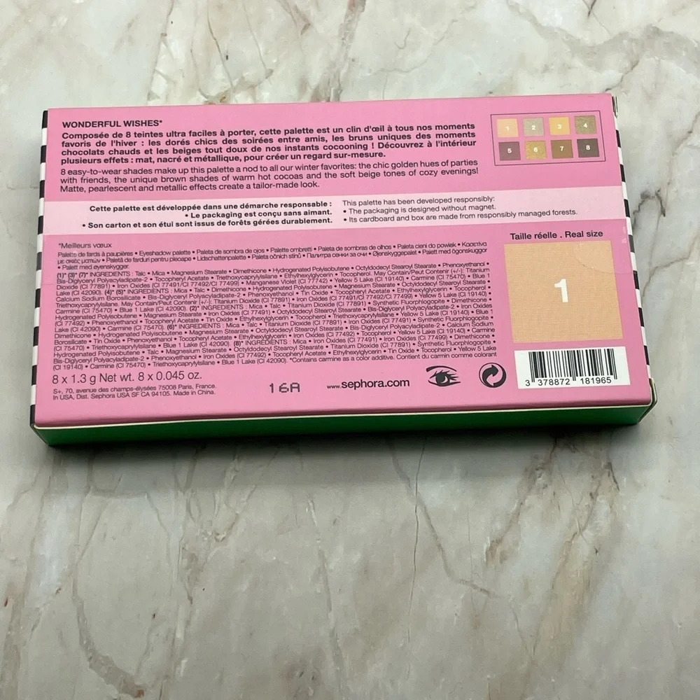 🎉HOST PICK🎉SEPHORA Wonderful Wishes Eyeshadow Palette 8 eyeshadows, NWT - Picture 3 of 9